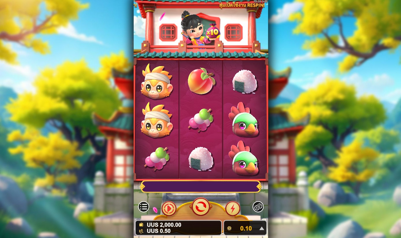 บรรยากาศเกม Momotaro Lucky Reels